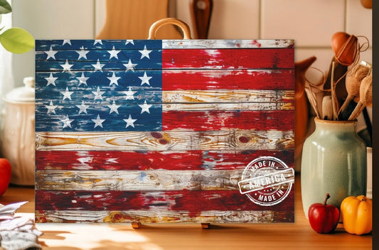 USA Flag Artisan Cuisine Board