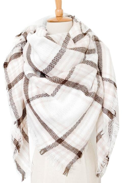 Plaid  Cashmere-Inspired Scarf